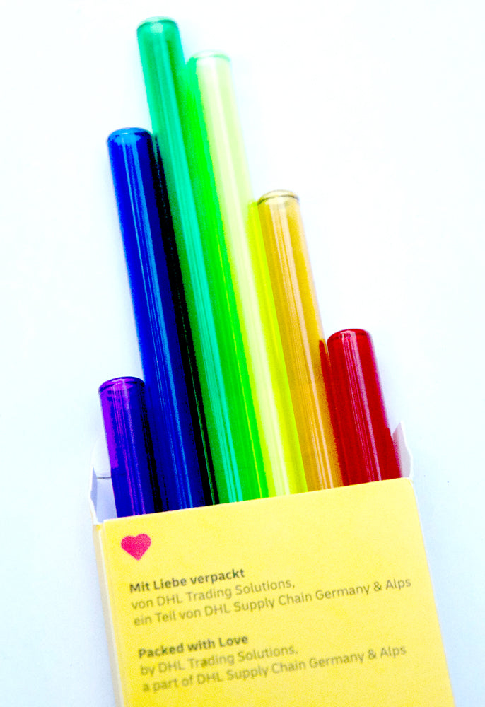 Glass drinking straws, Pride