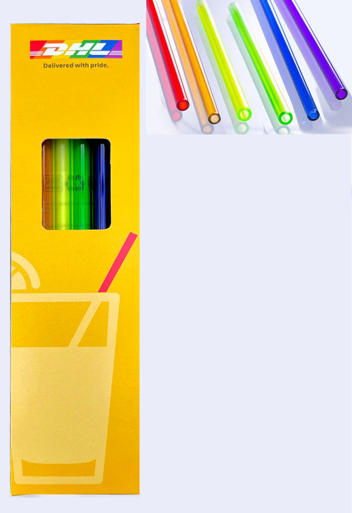 Glass drinking straws, Pride