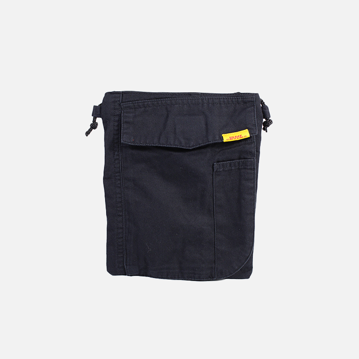 Upcycled neck pouch, DHL