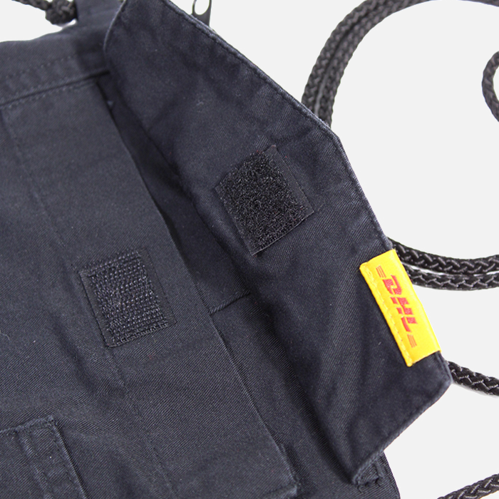 Upcycled neck pouch, DHL