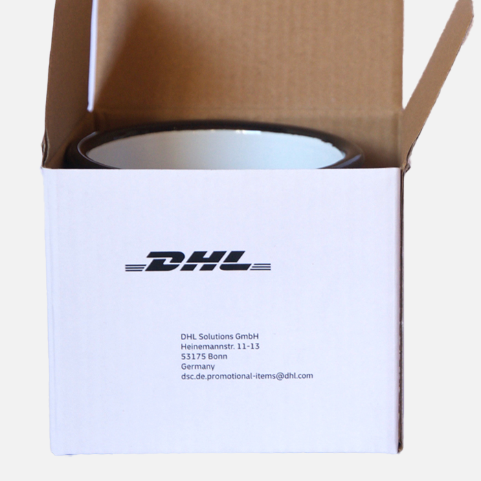 Emaille Becher, DHL