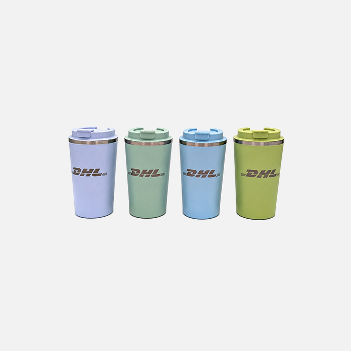 Double-walled cup DHL, warm green