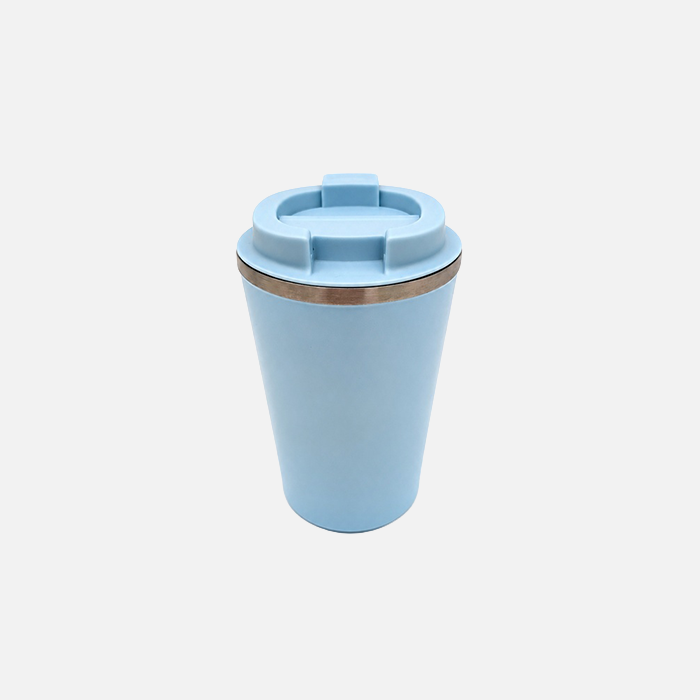 Double-walled cup DHL, light blue