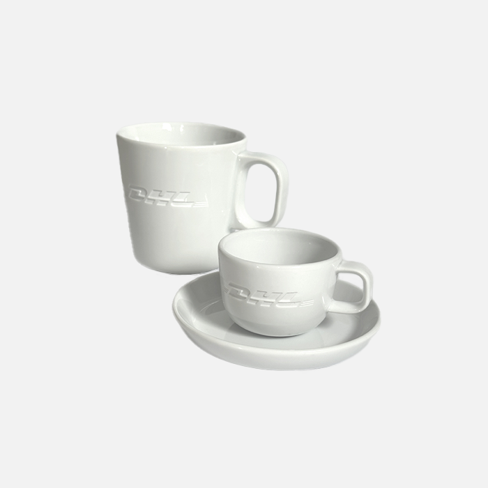 porcelain cup, white