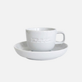 porcelain espresso set, white