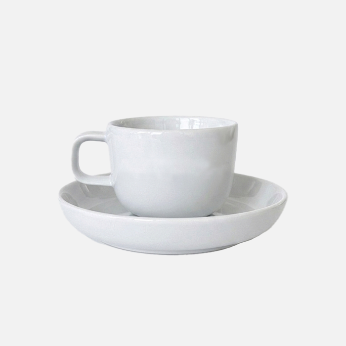 porcelain espresso set, white