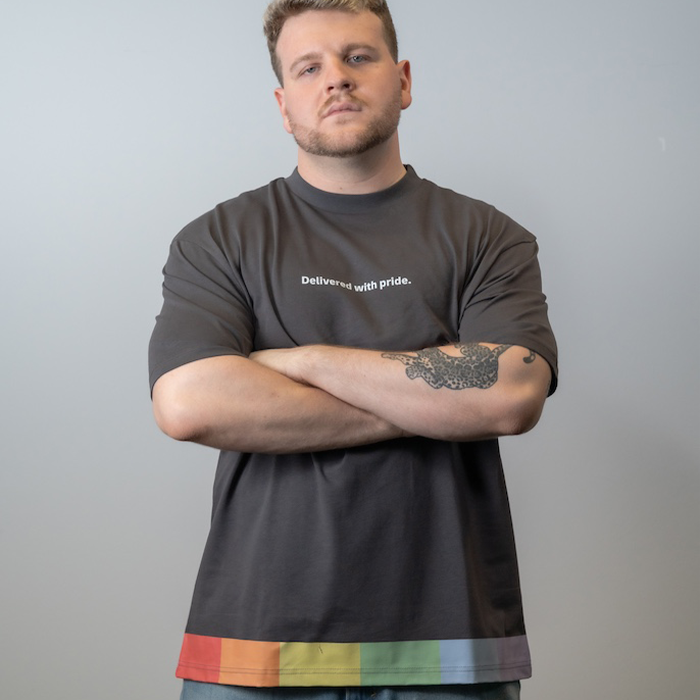 Oversized t-shirt, anthracite grey