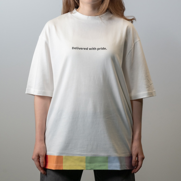 Oversized T-Shirt, wollweiß
