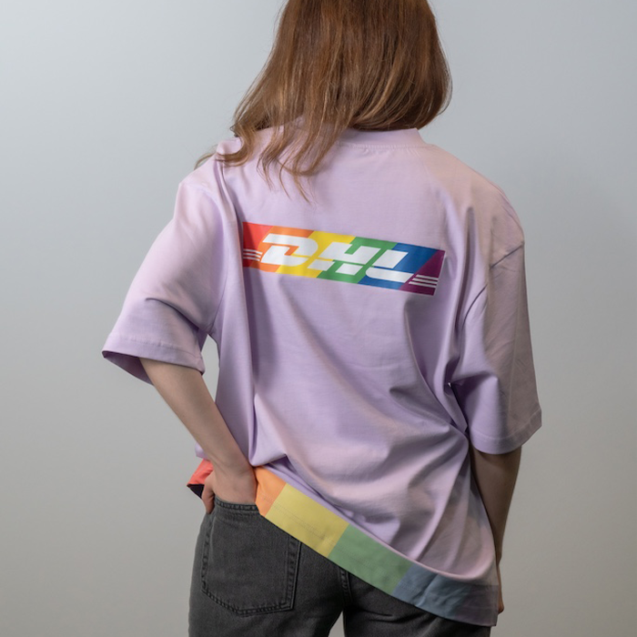 Oversized T-Shirt, pastellviolett