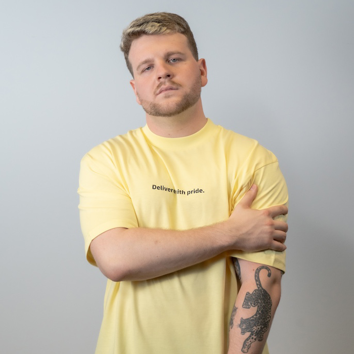 Oversized T-Shirt, gelb