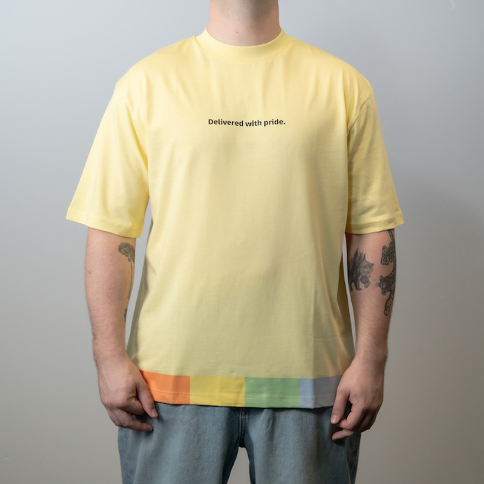 Oversized T-Shirt, gelb