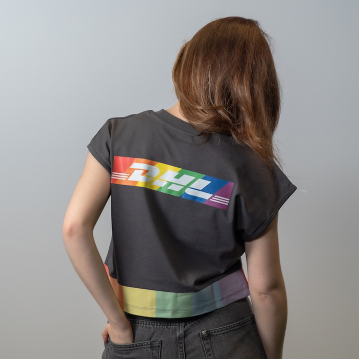 Crop top, anthracite grey