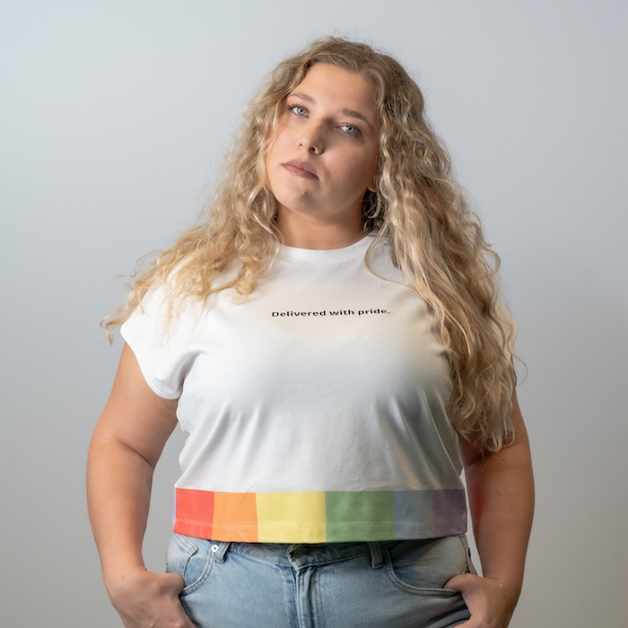 Crop Top, wollweiß