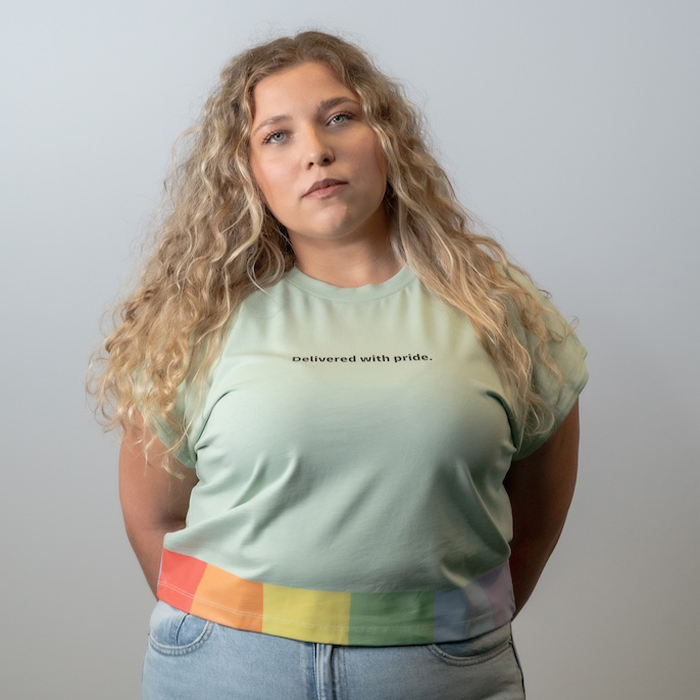Crop top, pastel green