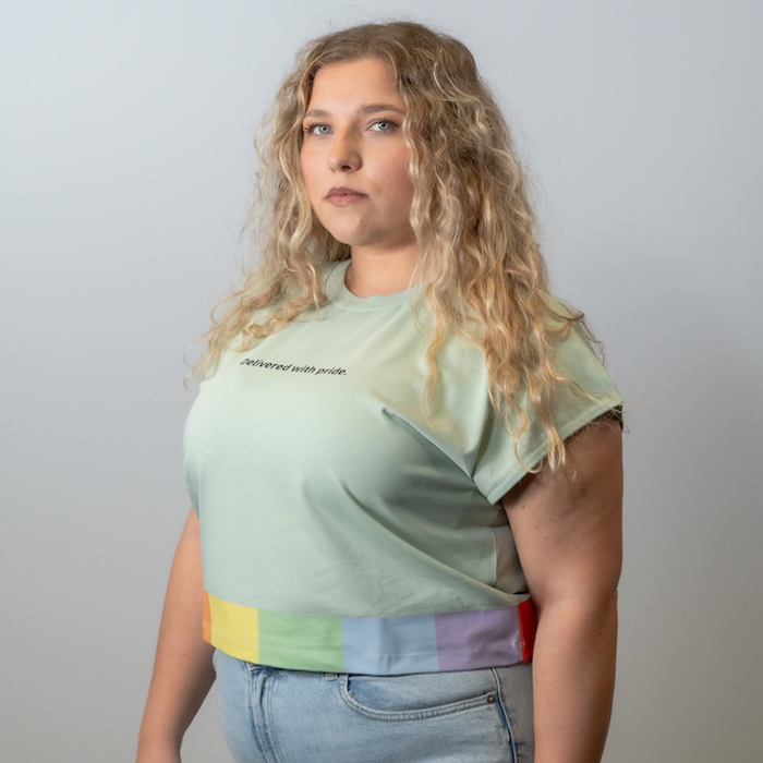 Crop Top, pastellgrün