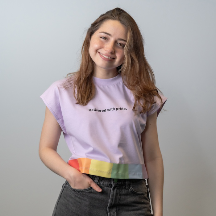 Crop top, pastel purple