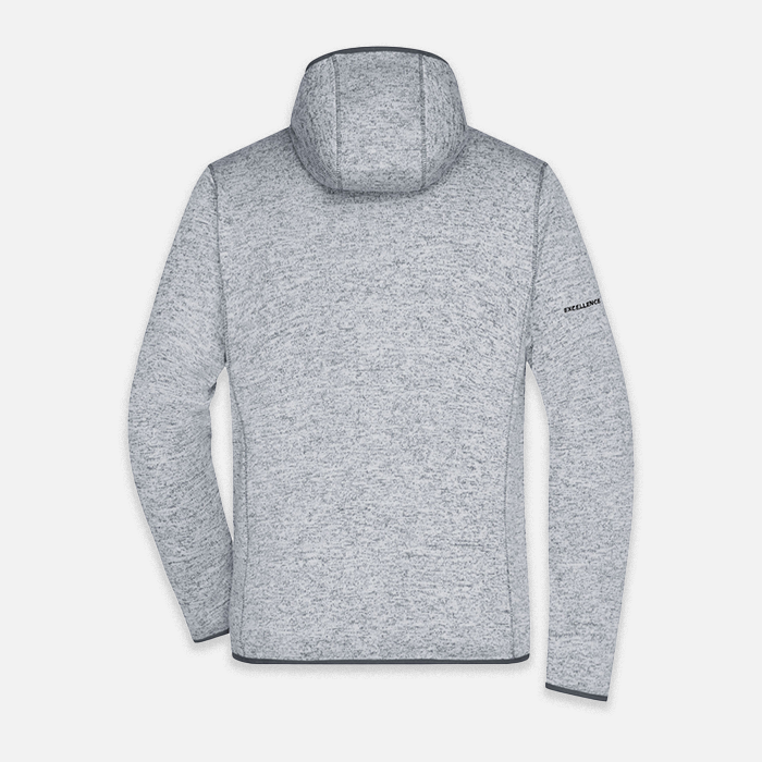 Strickfleece-Kapuzenjacke, Herren
