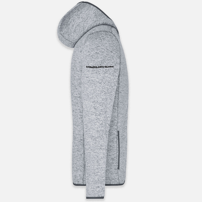 Strickfleece-Kapuzenjacke, Herren