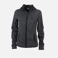 Strickfleece-Kapuzenjacke, Damen, dark-melange