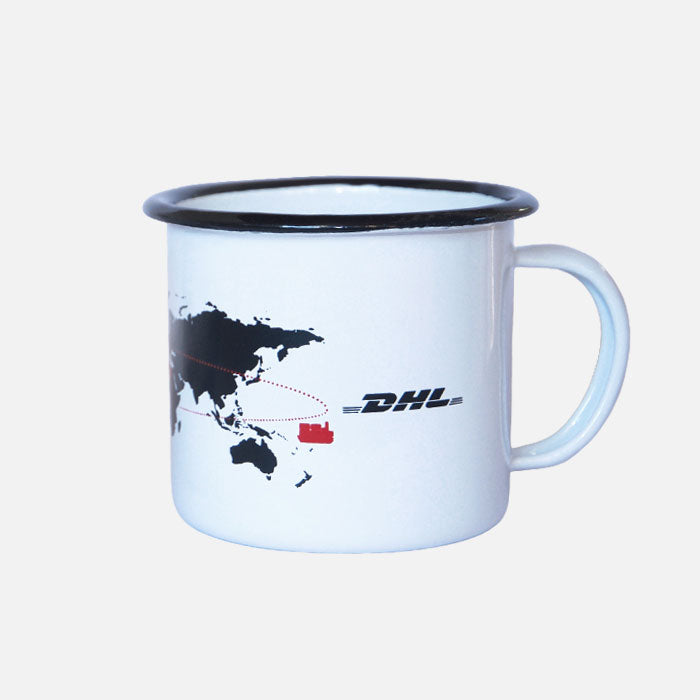 Emaille Becher, DHL