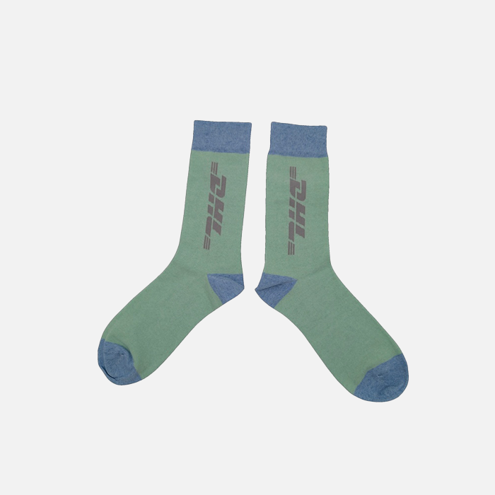 Socks, DHL, pastel blue/pastel green